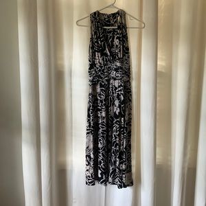 Jones Wear Dress, Black and White Floral